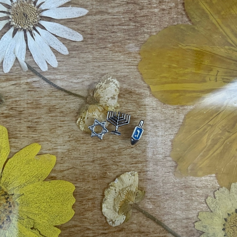 Origami Owl Silver and Blue Hanukkah Charms
